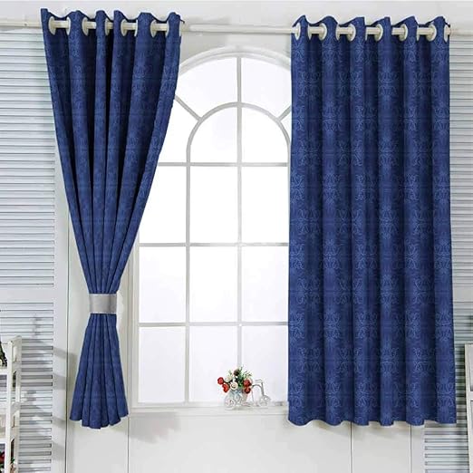 Amazon Com Hengshu Navy Blue Curtains For Sliding Glass Door