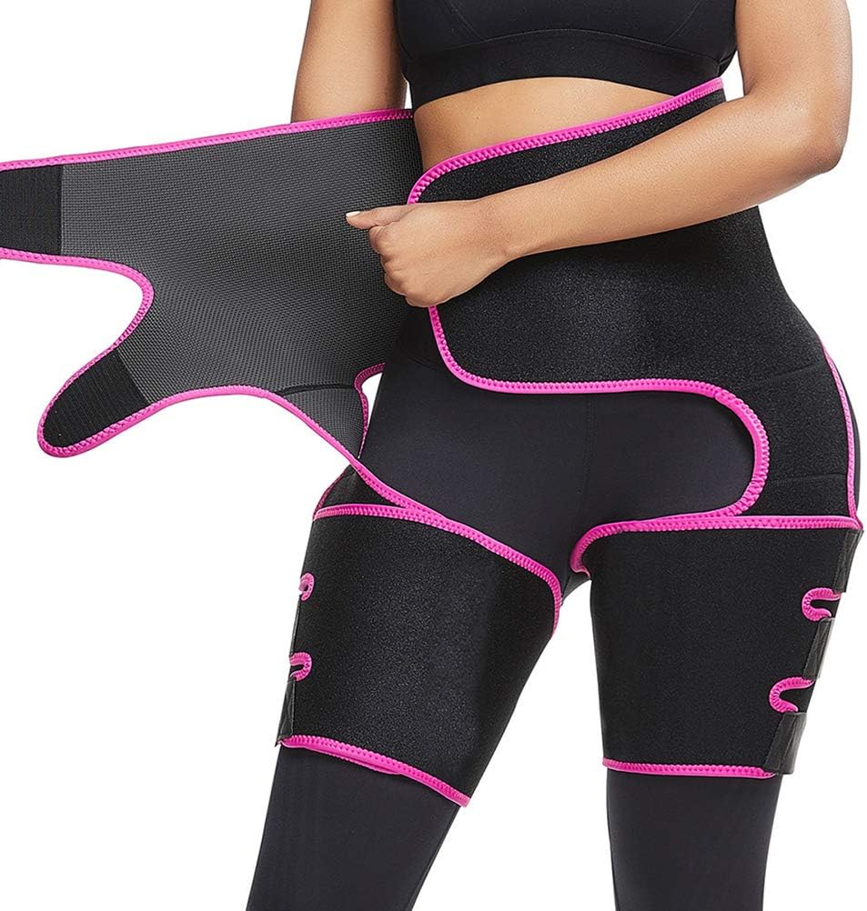 YOUKUKE High Waist Trainer for Women - Thigh Trimmer Fitness Weight Butt Lifter Slimming 3 in 1 Adjustable Hip Enhancer Trimmer Invisible Waist Belt Training Body Shapewear for Women