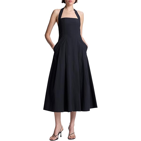 Amazon.com: HALSTON HERITAGE Women's V-Neck Gown with Cap Sleeve, Black, 2  : Clothing, Shoes & Jewelry