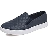 FEVERSOLE Women's Casual Slip On Sneaker Comfort Quilted Loafer Flats