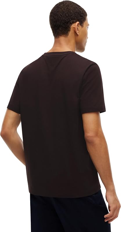 ESS Seasonal Reg Fit Solid Mw0mw39995 S/S T-shirt para homens, chocolate, L — foto 2 de 5