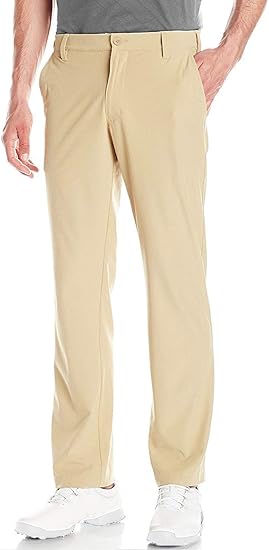 Amazon メンズ ゴルフパンツ リラックスフィット ストレッチ チノパンツ フラットフロント ドレスパンツ ゴルフ Us サイズ 46w X 32l カラー ブラウン ロングパンツ 通販