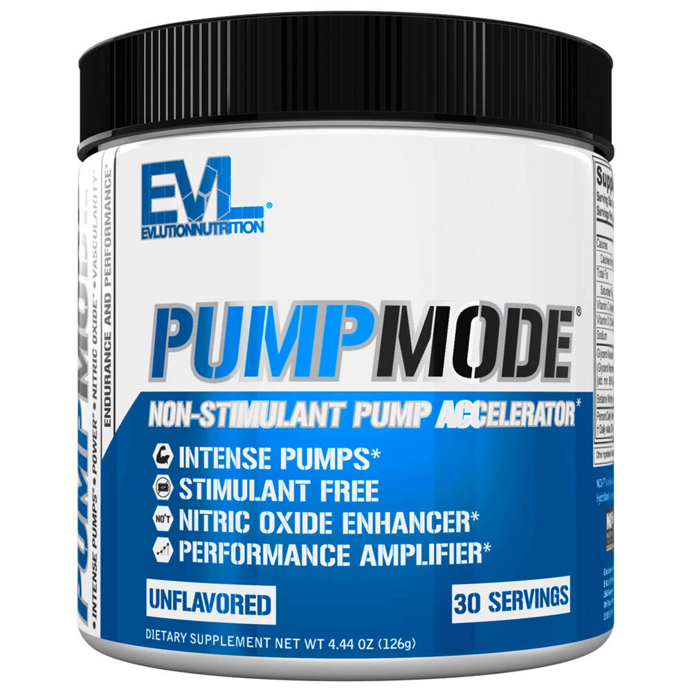 Evlution tion Pump Mode Nitric Oxide Booster to Support Intense Pumps Performance and Vascularity - 30 Servings…