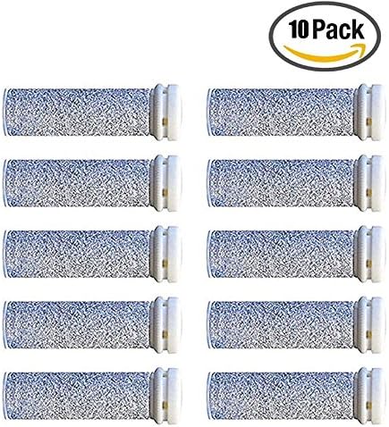 Foot Solutions Super Coarse Emjoi Micro-Pedi Refills Rollers Compatible with Emjoi Micro-Pedi Callus Remover (10 PACK-Sliver)