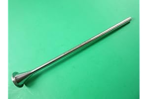 LONG snack stick tube for sausage stuffer filler with standard 2" base. 3/8" diameter for collagen and sheep