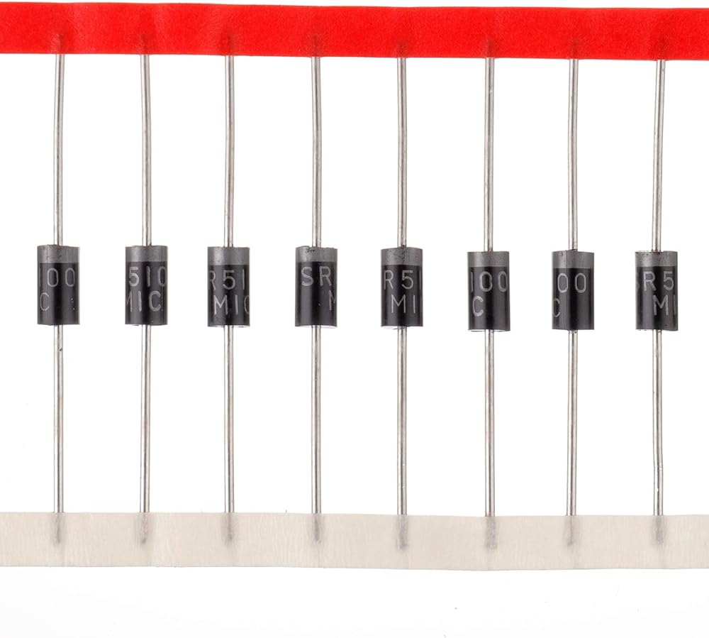 BOJACK SR5100 Schottky Rectifier Diodes 5A 100V DO-27 Axial - 20 Pcs