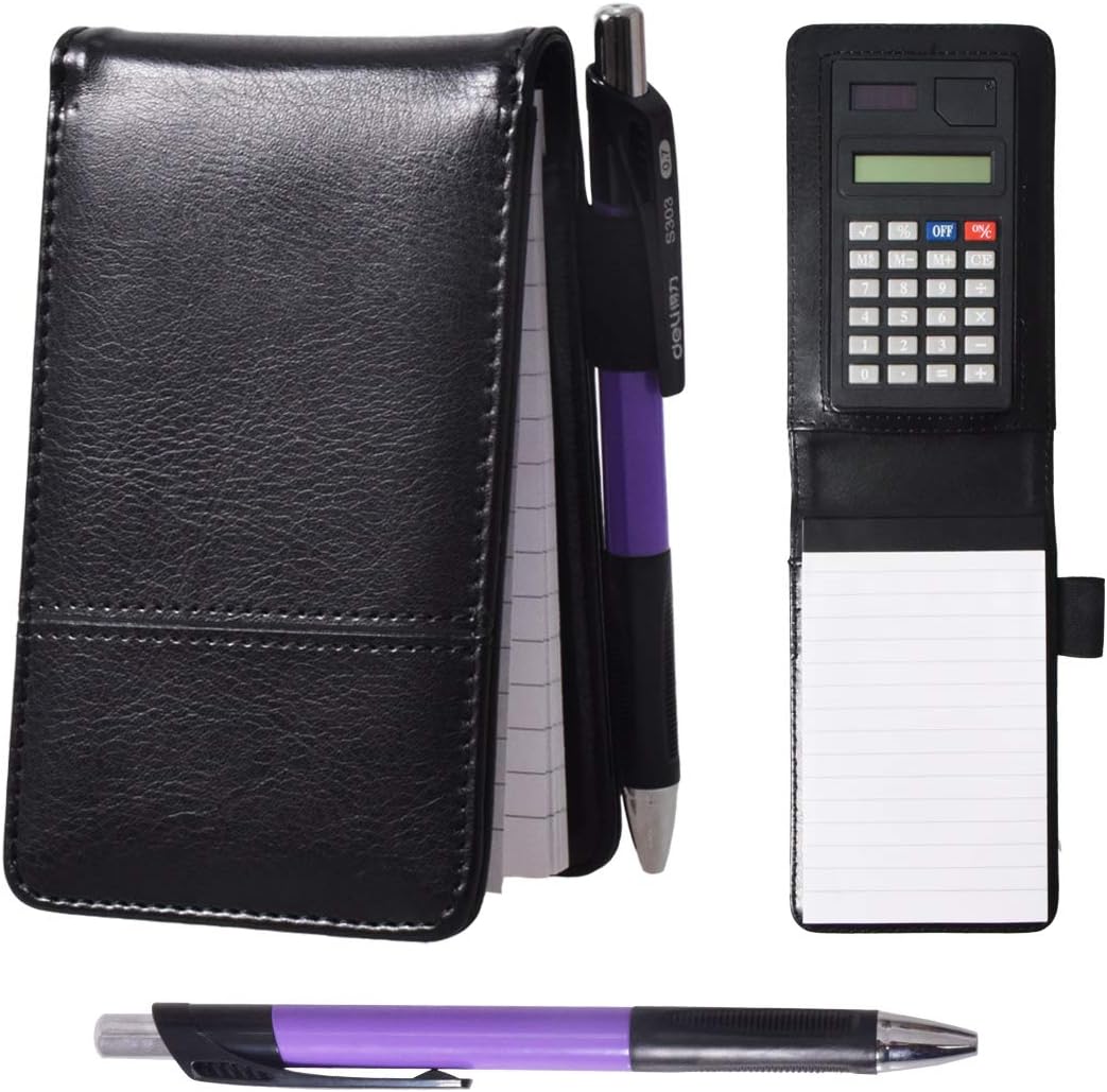 KXF A7 Leather Pocket Notebook Small Shopping Note Pad Handy Memo Pad