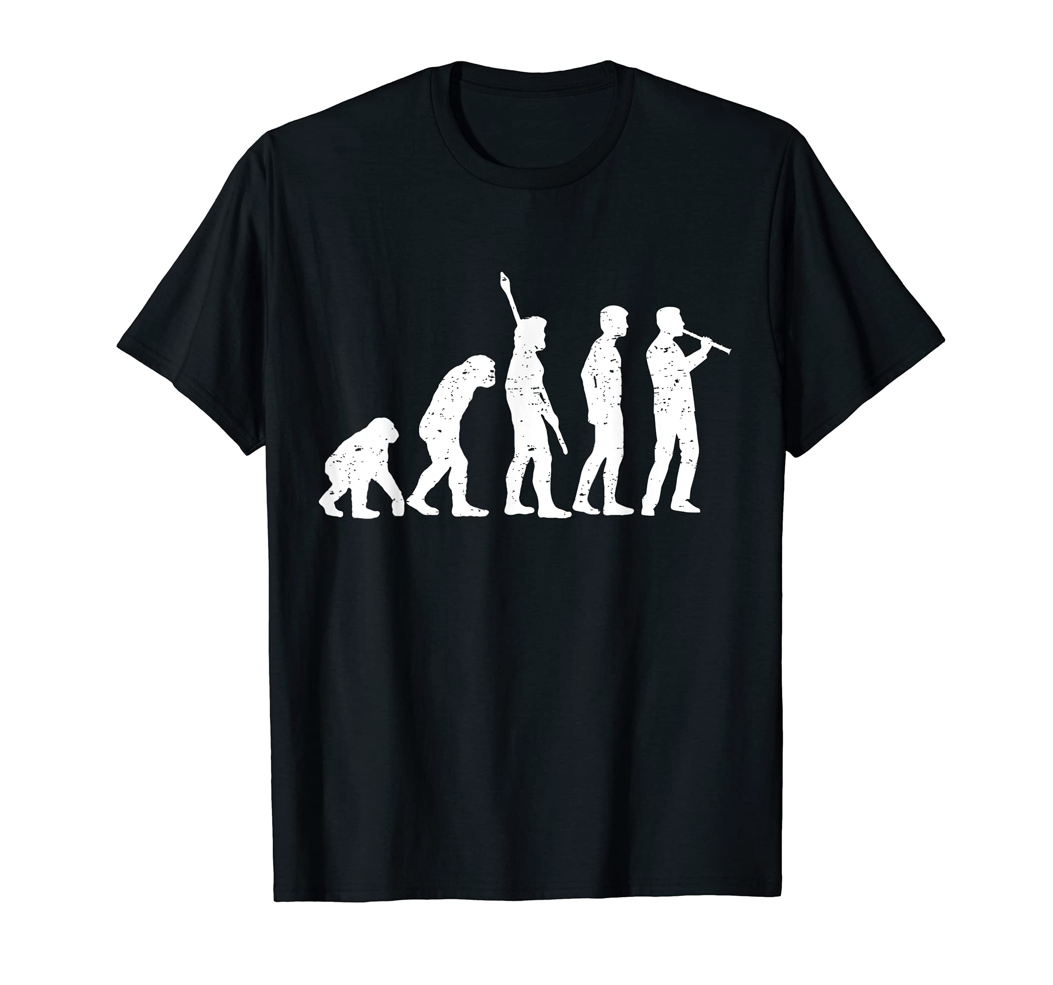 Flute Player Flutist I Evolution T-Shirt