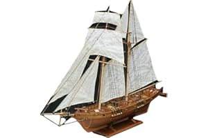 1:100 Scale Ancient Sailboat Ships Model, Classical Model Building Assembly Kit Decoration Gift(Style 1)