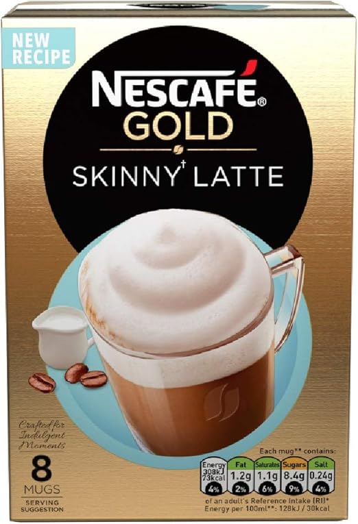 Nescafe Gold Latte Skinny Coffee 8 Sachets Pack Of 6 Total 48 Sachets Amazon Co Uk Grocery