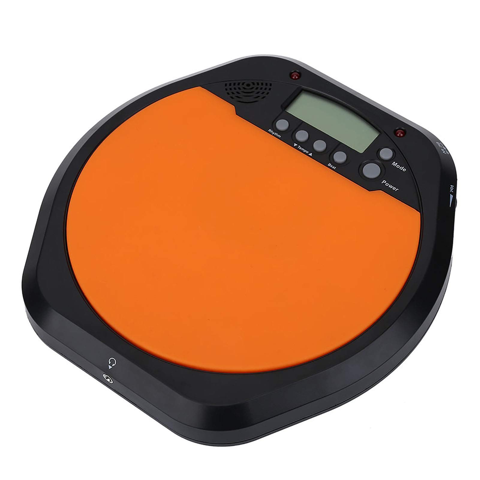 Drum Metronome, Digital Electronic Drummer Training Practice Pad LED Display Drum Metronome with Earphone