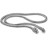 H&Beautimer Men 925 Sterling Silver Dragon Chain Necklace Fashion 5MM-20 22" 24" 26" Solid Thick squareLink Choker Golden Jewelry Gift