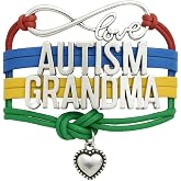Infinity Collection Autism Puzzle Piece Bracelet - Grandma Jewelry Gift, Awareness Bracelet