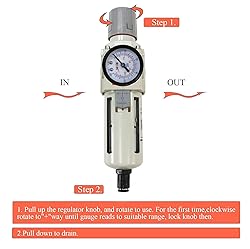 RIH Pneumatics 1/2"NPT Auto Drain Air Filter