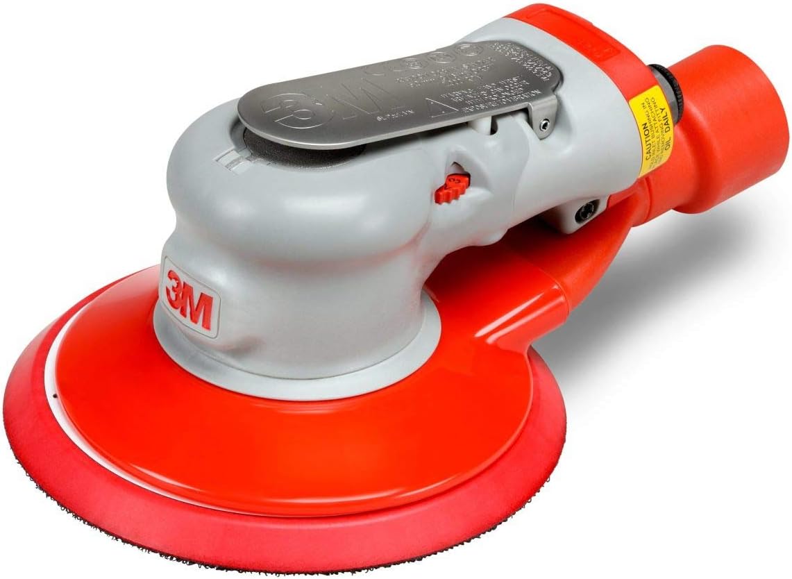 3M Elite Central-Vacuum-Ready Random Orbital Sander, 28509, 6 in, 3/32 in Orbit, 1 per case