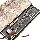 Antique Feather Copper Pen Stem Metal Nibbed Pen Writing Quill LL-14