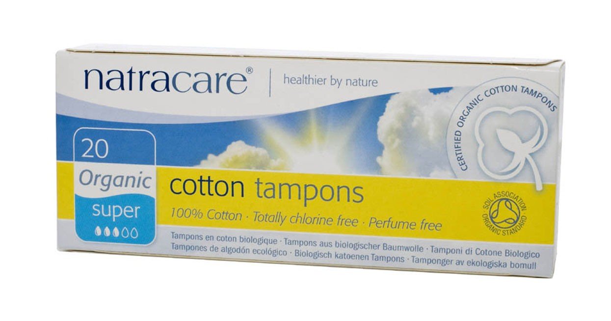 Natracare Tampons Super 2 Boxes, 20 ct (40 Tampons Total