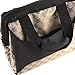 Fit & Fresh Women's Downtown Insulated Lunch Bag with Zipper Closure and Exterior Pocket, Stylish Adult Lunch Box for Work, Cocoa