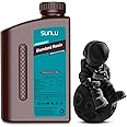 SUNLU 3D Printer Resin 1kg, Fast Curing Standard 3D Resin for LCD DLP SLA Resin 3D Printers, 395 to 405nm UV Curing 3D Printing Liquid Photopolymer Resin, Low Shrinkage, High Precision, 1000g, Black