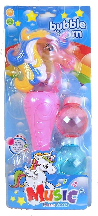 light up unicorn bubble wand