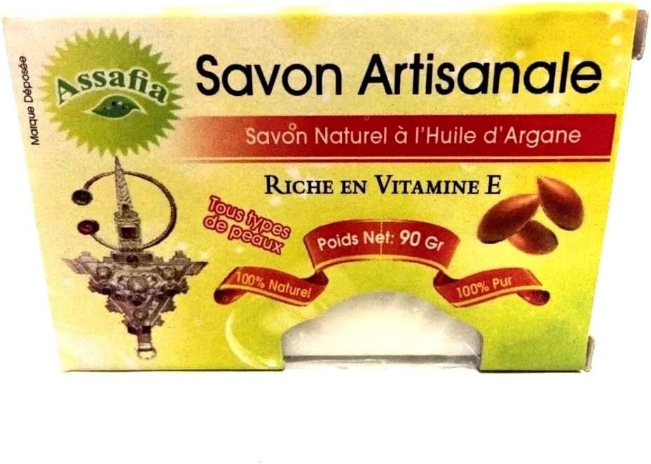 3 X Moroccan 100% Natural Argan Oil Organic Artisan Soap Bar