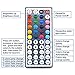 RaThun Led Strip Lighting 5-Meter 16.4 Ft 5050 RGB 150 Leds Flexible Color Changing Full Kit with 44 Keys IR Remote Controller,Control Box,12V 5A Power Supply for Home lighting Decorative