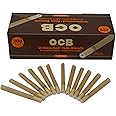 OCB Pre-Rolled Tubes - 200 Unbleached Paper Tube with Hollow Tip