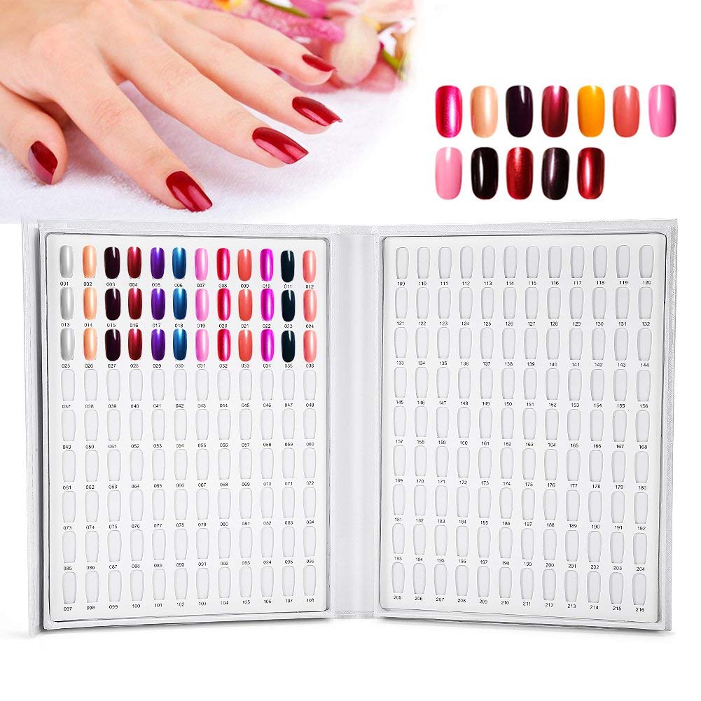 Nail Colour Palette Display - 216 Colours - Nail Art Manicure Accessory