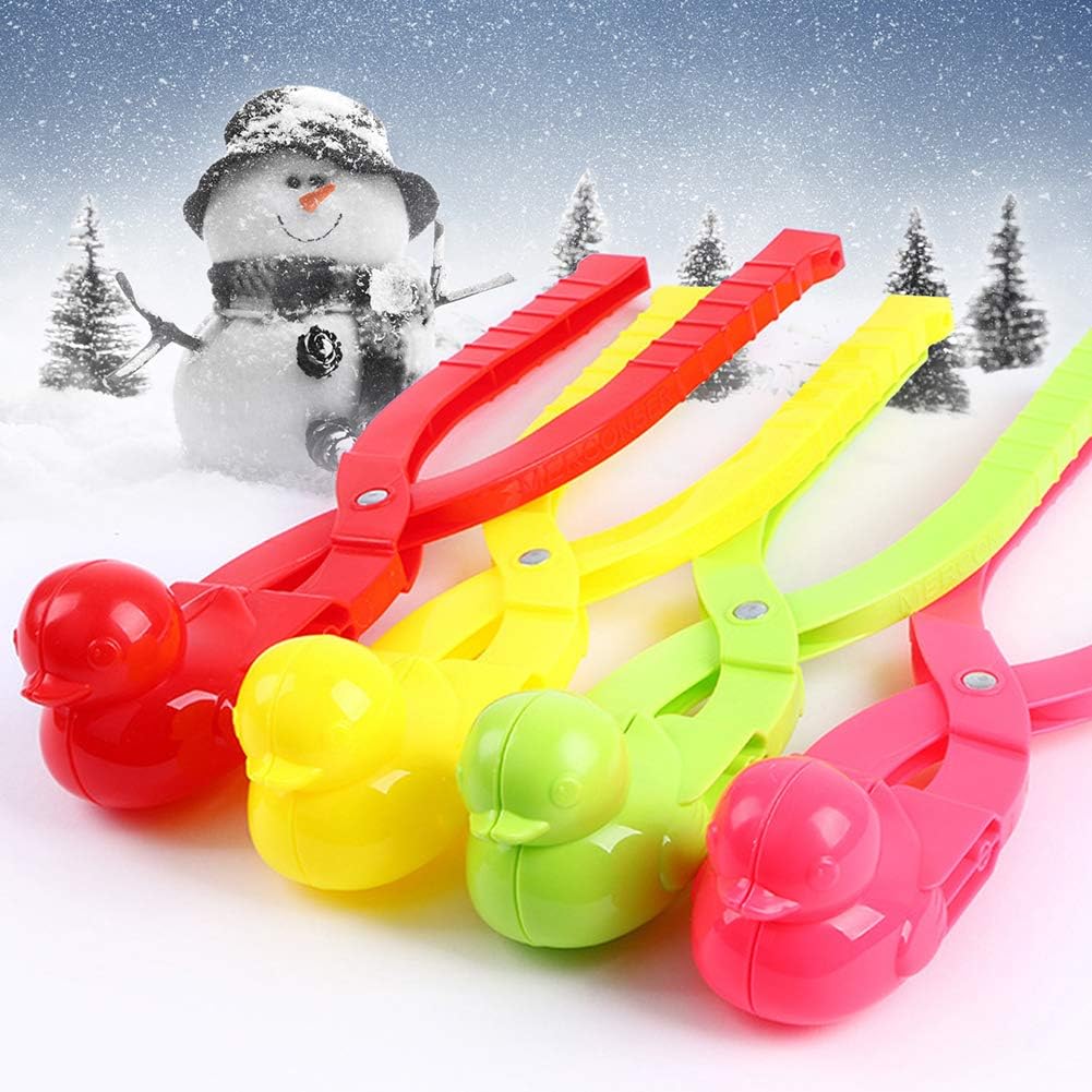 Sanwood Duck Clip , Snowball Maker Winter Snow Scoop Sand Clay Mold Tool Kids Toy Random Color