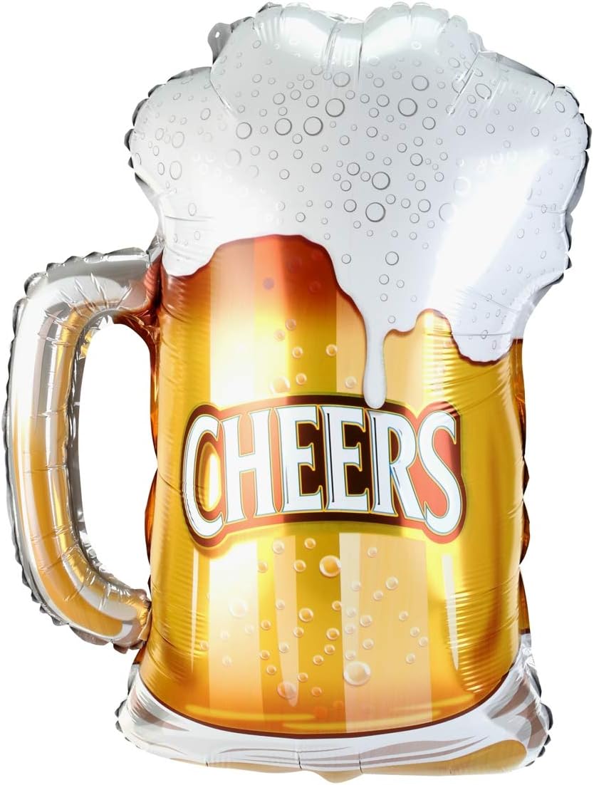 BinaryABC Beer Mug Cheers Foil Balloons 