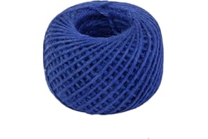 RayLineDo® 2mm Jute Twine String 3-Ply 100 Meter Hemp Rope Cord for Tag, Gifts Wrapping, Wedding Decoration, Office, Gardenin