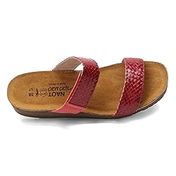 NAOT Footwear Women's Blake Wedge Sandal Red