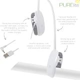 PURElite Clip-on Magnifier Light 3X LED Desk Lamp USB Rechargeable view 3