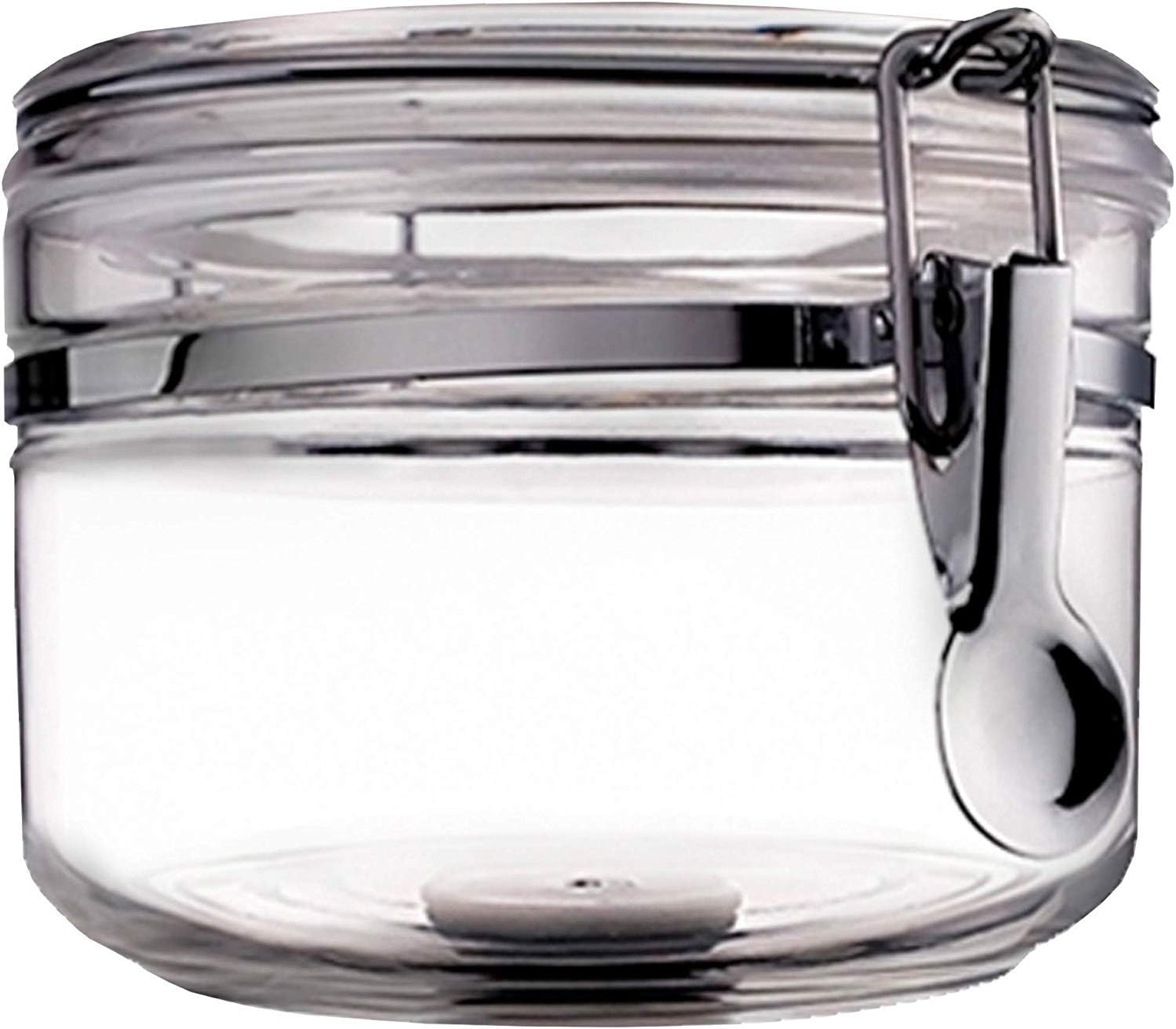 Food Canister Storage Container Organizer - 1 38 oz size air tight acrylic plastic jar with lid to fulfill your pantry kitchen cabinet organization! Canisters & containers for candy sugar flour cereal