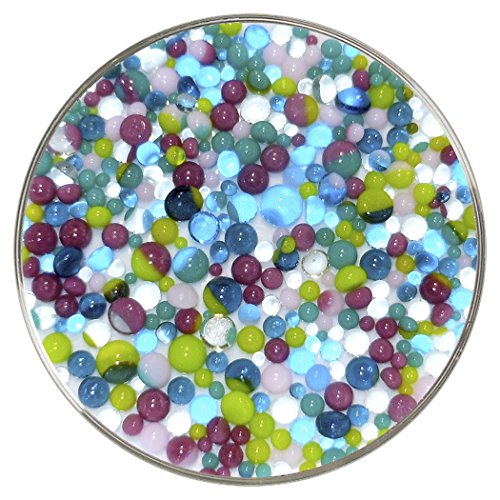 Summer Rain Designer Collection Mix Frit Balls - 90COE, New Larger 1oz Size - Made from Bullseye Glass by New Hampshire Craftworks