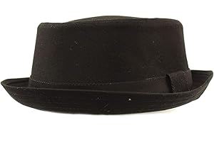 SK HAT SHOP Men's Everyday Cotton All Season Porkpie Boater Derby Fedora Sun Hat