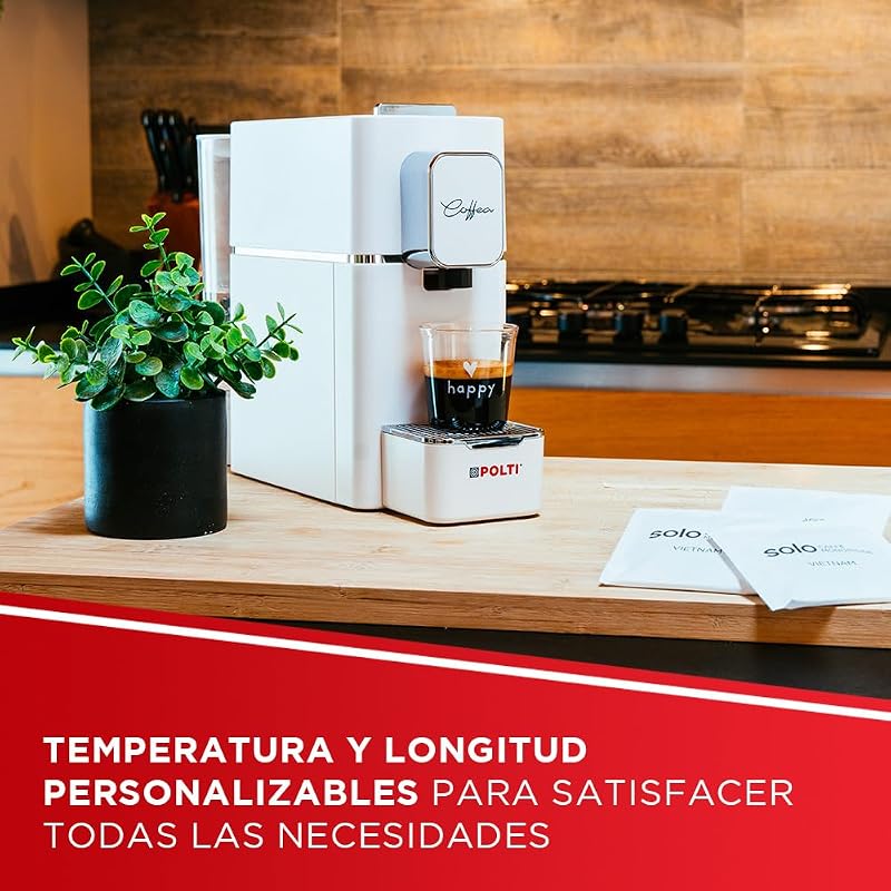 Máquina de café espresso Coffea S15W, compatível com cápsulas E.S.E. de 44 mm, depósito de 0,85 L, pressão da bomba de 19 bar, cor branca