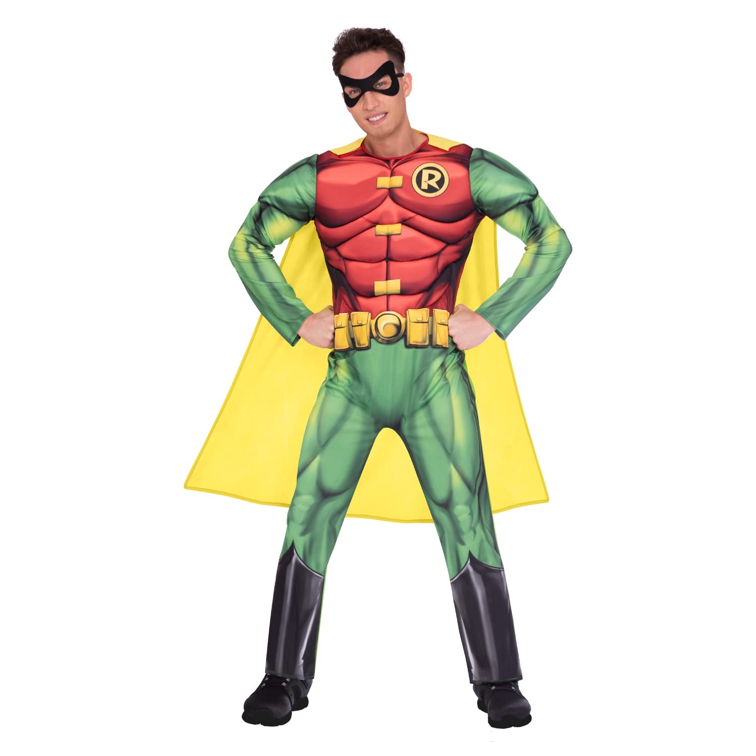 Amscan 9906105 Adult Mens Official Warner Bros. Licensed Deluxe Robin Classic Fancy Dress Costume (X-Large)