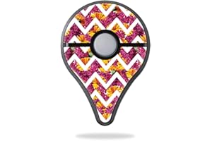 MightySkins Skin Compatible with Pokemon Go Plus - Chevron Summer | Protective, Durable, and Unique Vinyl Decal wrap Cover | 
