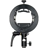 Godox S2 Speedlite Bracket for Godox AD200Pro, AD200, AD400Pro, for V1 Round Head Speedlite, V860II / TT685 / TT350 Series, S