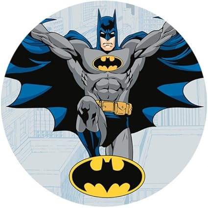 Home Garden Batman Decoration Gateau Disque Azyme Comestible Anniversaire Greeting Cards Party Supply