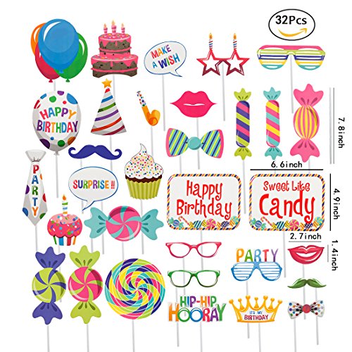 JEANSWSB 32pcs Christmas Photo Booth Props – Holiday Photo Frame Funny Ornaments Party Favors & Supplies JEANSWSB 32pcs Christmas Photo Booth Props – Holiday Photo Frame Funny Ornaments Party Favors & Supplies