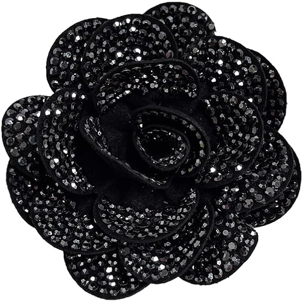 Amazon.com: ETA Black Flower Pin Brooch, Floral Brooch, Fabric Rose Brooch  Pin for Women, Wedding Party Dress and Scarf, Accessories for Women Girls  Birthday, Party, Gifts Decoration, BR02,Small: Clothing, Shoes & Jewelry