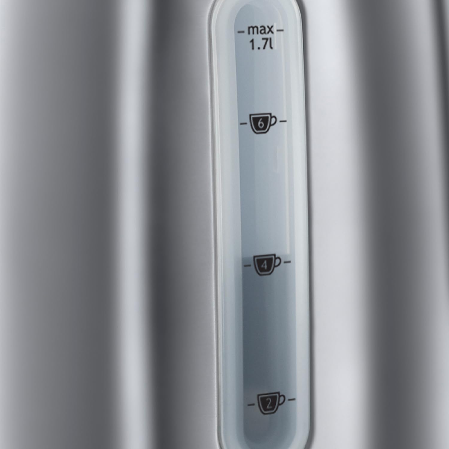 Russell Hobbs Brushed Stainless Steel & Black Electric 1.7L Cordless Kettle (Fast Boil 3KW, Removable Washable Anti-Scale Filter, Push to Open lid, Perfect Pour spout) 20441