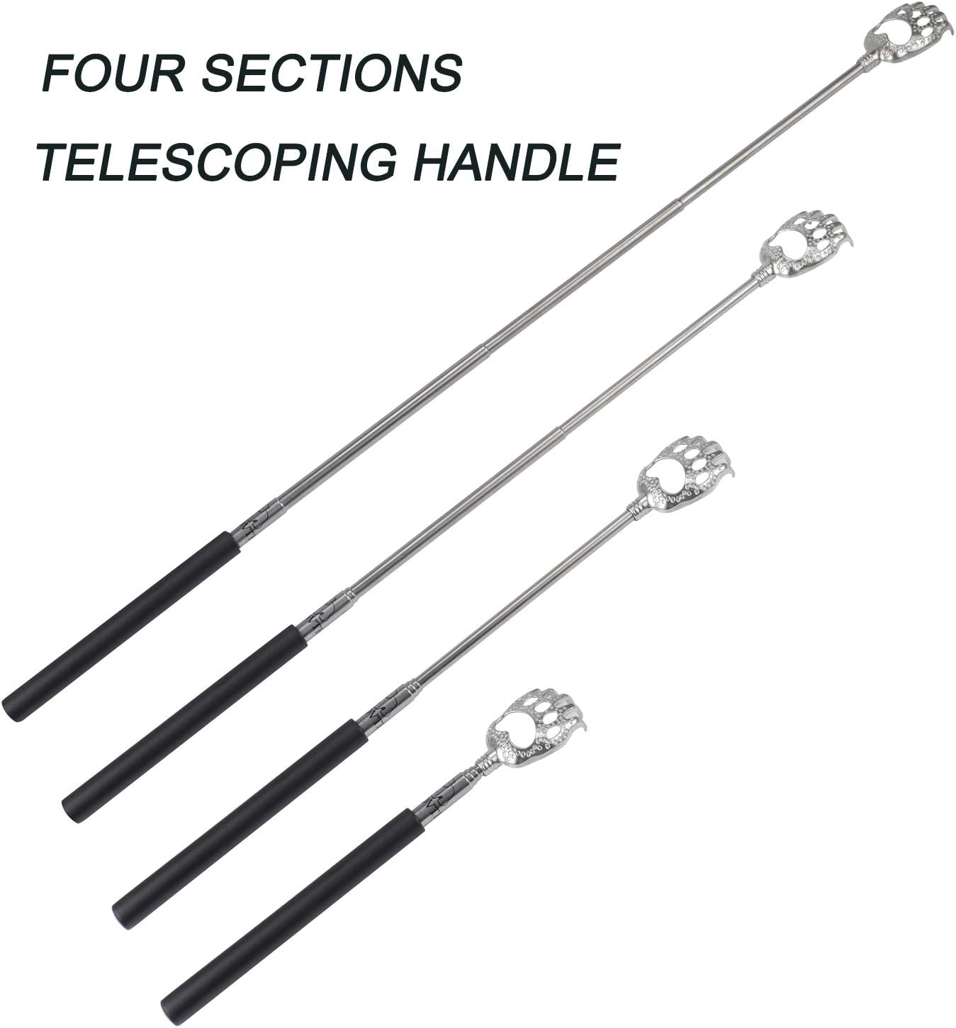 WOVTE Bear Claw Black Telescopic Back Scratcher: Health & Personal Care