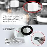 HLIWS 8 Pcs G1 BSP Drain Cap Blank Cap with Gasket Female Threaded view 4