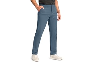 Obla Men's Golf Pants - 30"/32"/34" Slim Fit Stretch Lightweight with 5 Pockets Casual Travel Dress Work Pants for Men