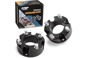 KSP PERFORMANCE KSP 3" Tundra Front Leveling Lift Kits, 3 inch Front Strut Spacers Lift Kit for Toyota Tundra 2007-2026 Sequoia 2007-2026 2WD 2X2 4WD 4X4, 3in Suspension Level Kit (Pack of 2PCS Aluminum Lift Spacers)