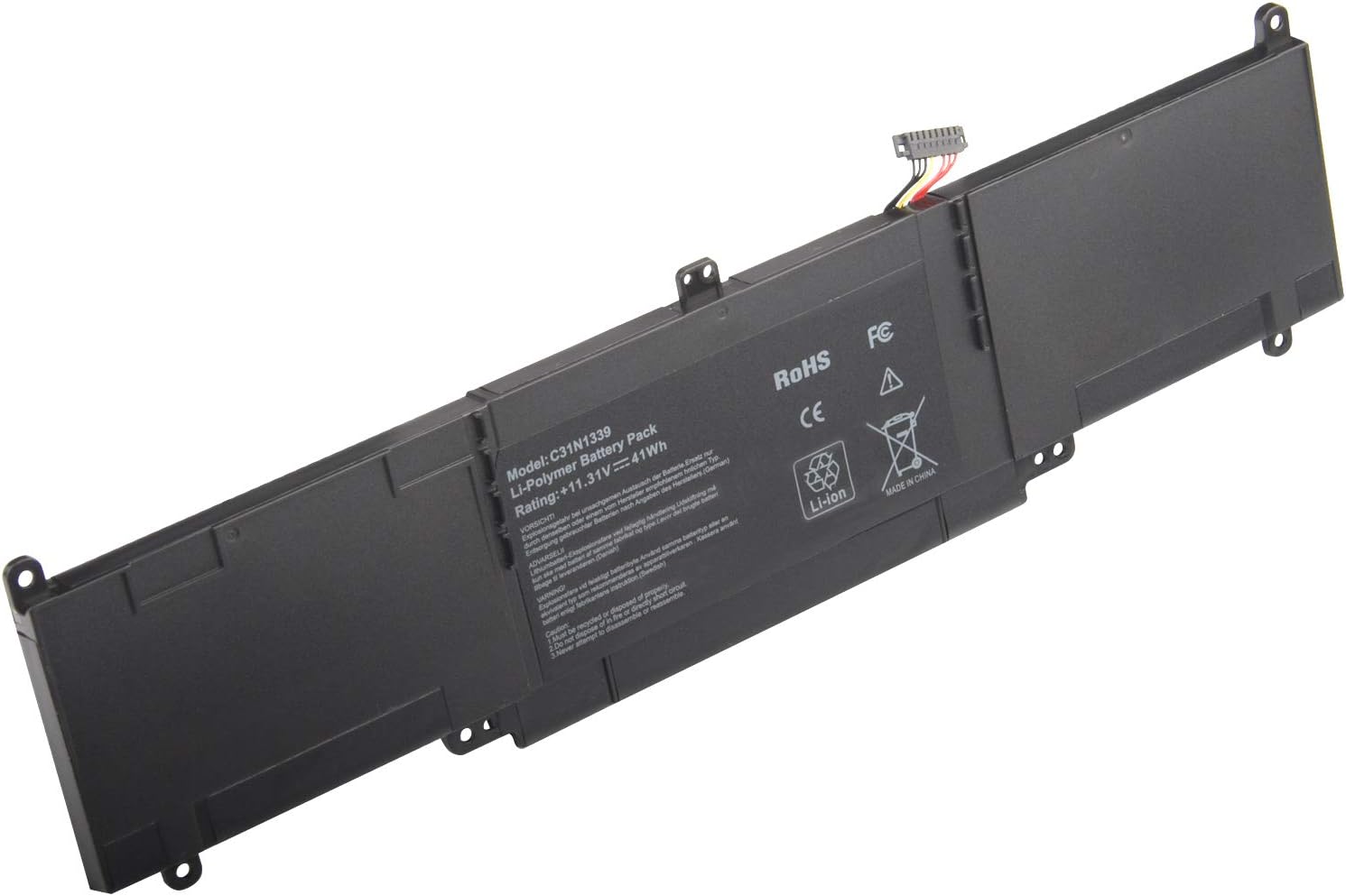 Laptop Battery Replacement for Asus C31N1339 ZenBook UX303 UX303L UX303LA UX303LB UX303LN UX303UB TP300L Q302L Q302LA Serie 0B200-9300000 3ICP7/55/90