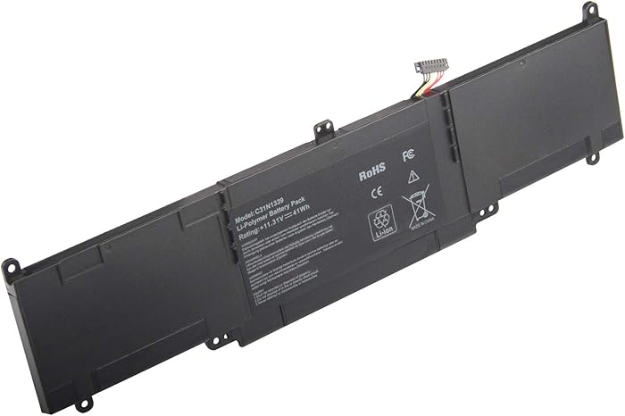 Laptop Battery Replacement for Asus C31N1339 ZenBook UX303 UX303L UX303LA UX303LB UX303LN UX303UB TP300L Q302L Q302LA Serie 0B200-9300000 3ICP7/55/90